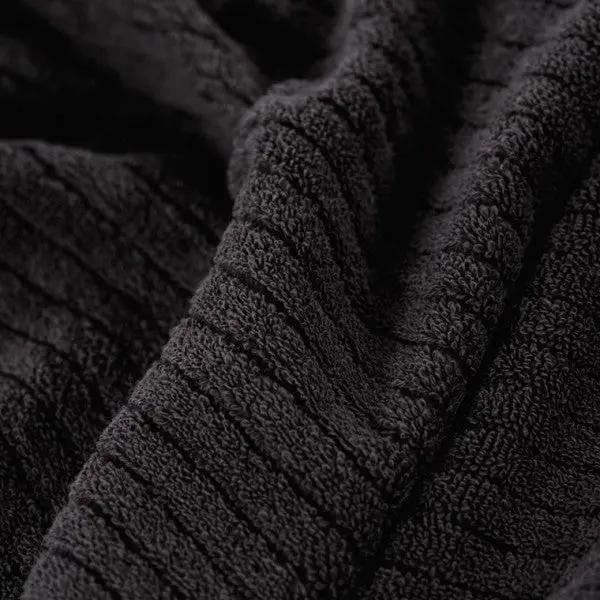 Del Mar Gray Terry Turkish Towel Set 100 Percent Long Staple Premium Cotton - Love Salve